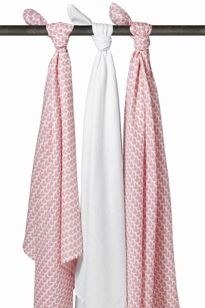 Meyco Pleny 3-balení Knitted Heart/white/Knitted Heart