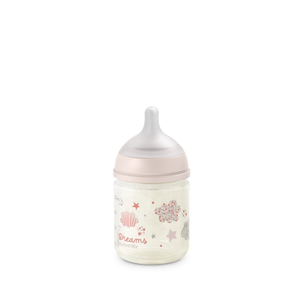 Suavinex Láhev DREAMS 120ml fyziologická SX PRO +0 SF - růžová