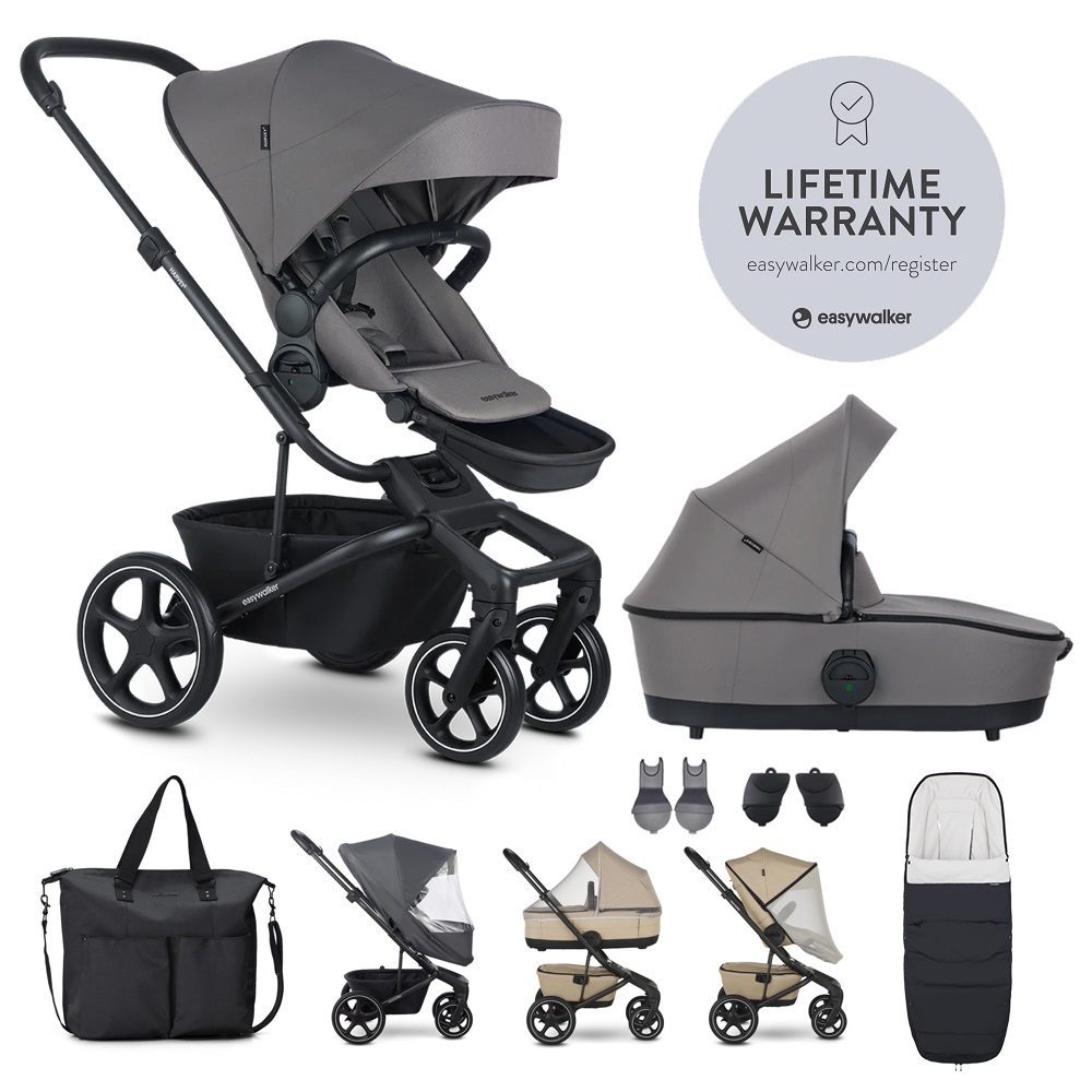 Easywalker Set XXL Harvey⁵ s příslušenstvím - Pebble Grey