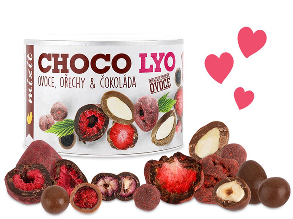 Mixit Křupavé ovoce a ořechy v čokoládě (180g)