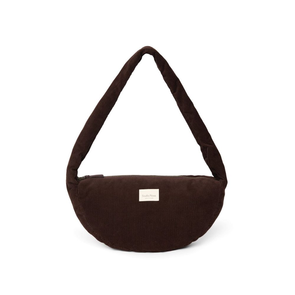 Studio Noos RIB Puffy Mini Cross Body Bag Dark Brown