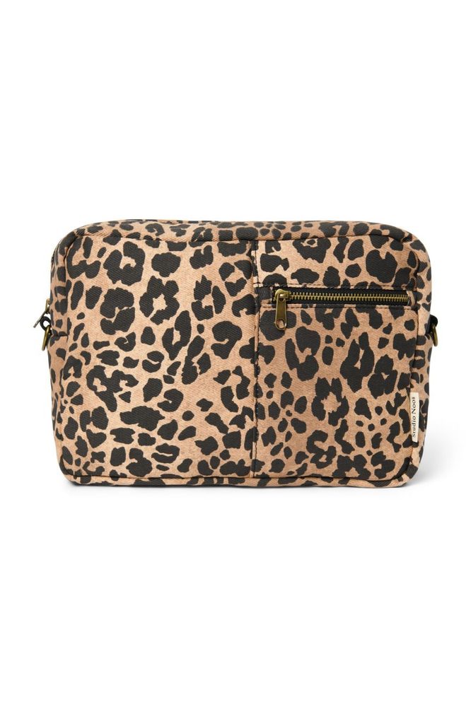 Studio Noos Cotton ORGANIZER na kočárek Brown Leopard