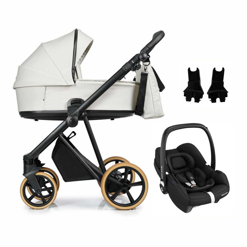 Levně Roan Ivi + Maxi-Cosi Cabriofix i-Size vč. adaptérů - VINTAGE Marzipan