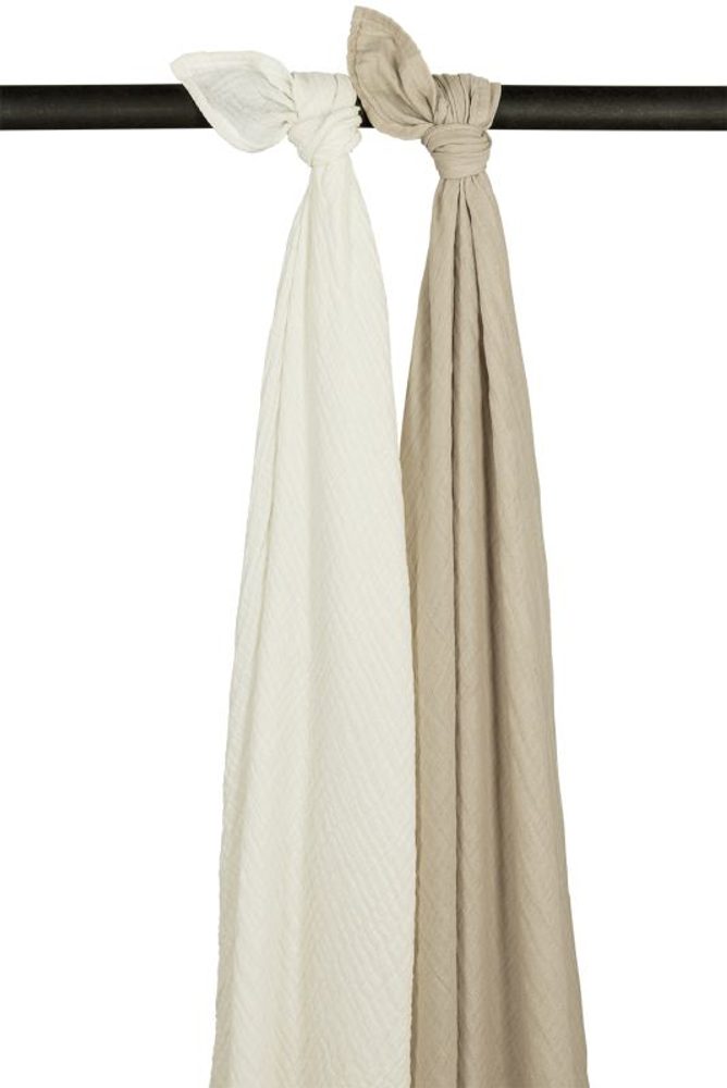 Meyco Mušelínové pleny 2-balení Offwhite/sand