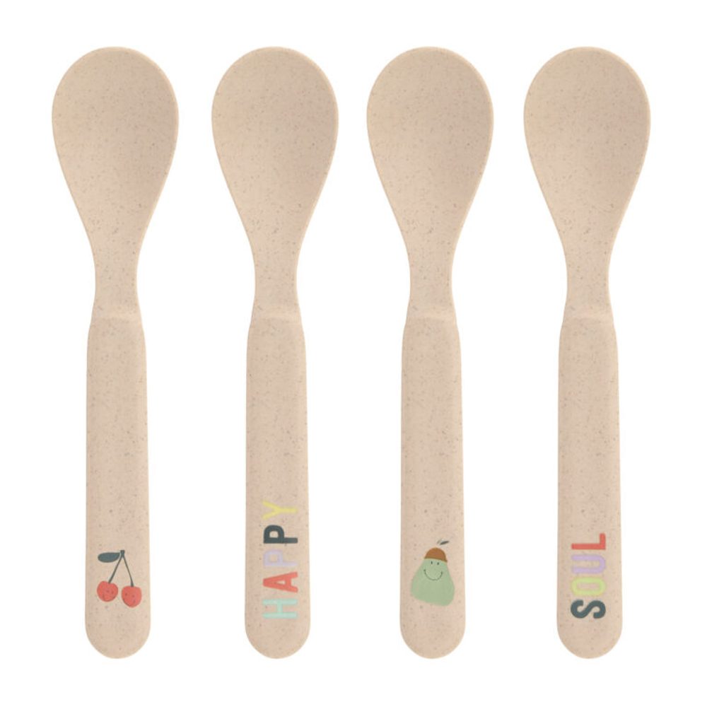 Lässig BABIES Spoon Set PP/Cellulose Happy Fruits cherry