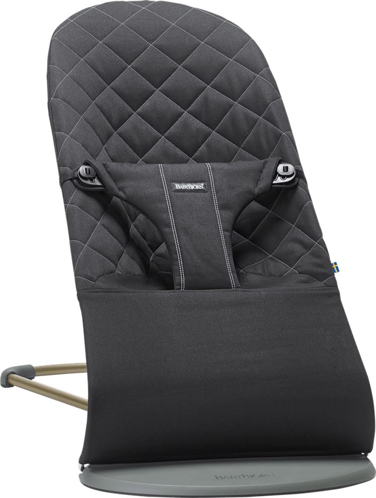 BABYBJORN Lehátko BabyBjörn Bouncer Bliss Black Woven