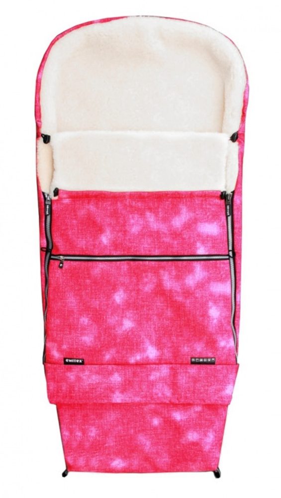 Emitex Fusak COMBI JEANS - fuchsie+kožich