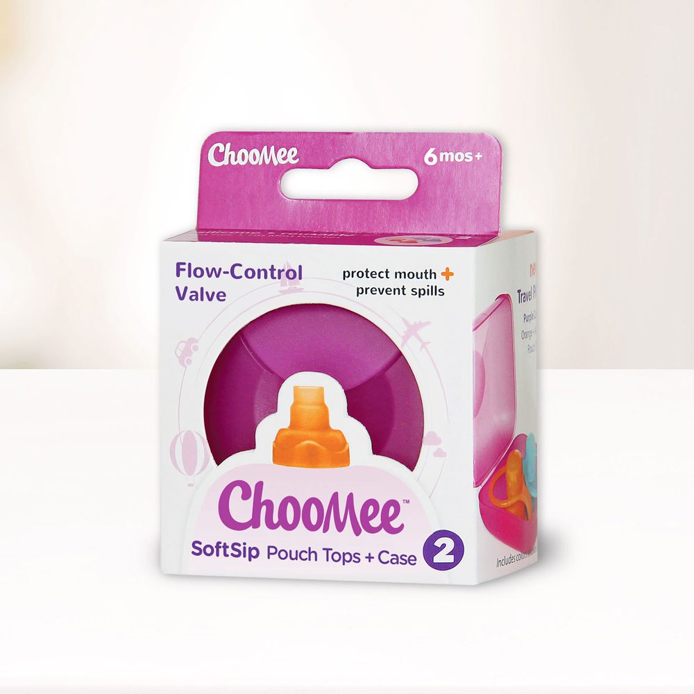 ChooMee SoftSip pítka na kapsičku 2ks v pouzdru - Red / Purple (obrázek 11)
