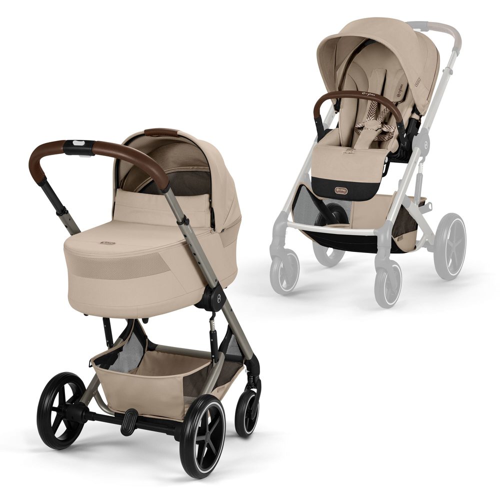 Cybex Balios S Lux + korba Cot S Lux 2026 - Almond Beige