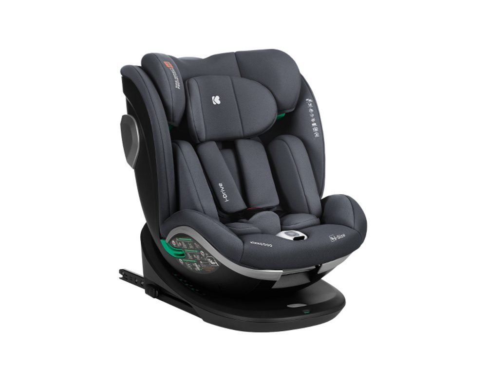 KikkaBoo Autosedačka 40-150 cm i-Drive i-SIZE Dark Grey