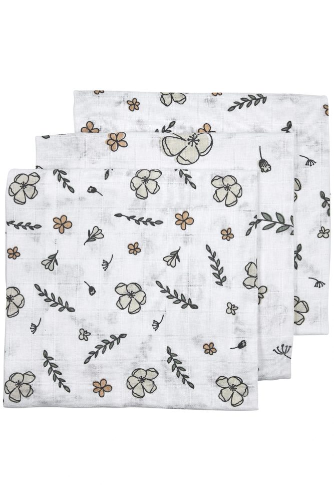 Meyco Plenky 3-balení Floral GOTS