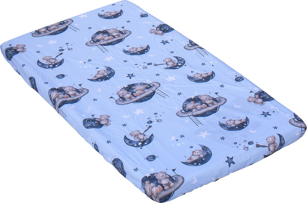 Scarlett Prostěradlo do postýlky Arbas modré 120x60 cm