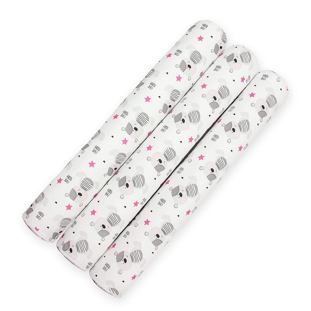 Scamp mantinely do postýlky-válce 3x60,white grey bears