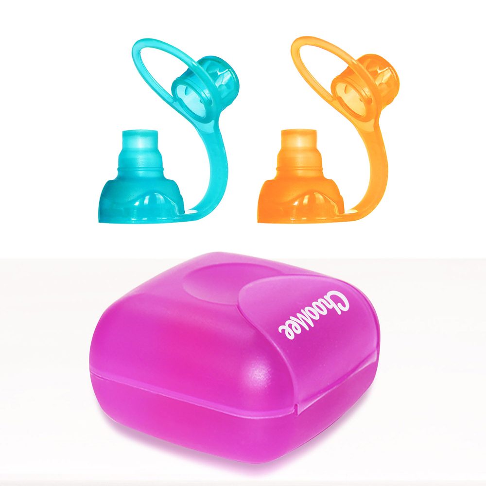 ChooMee SoftSip pítka na kapsičku 2ks v pouzdru - Red / Purple (obrázek 7)