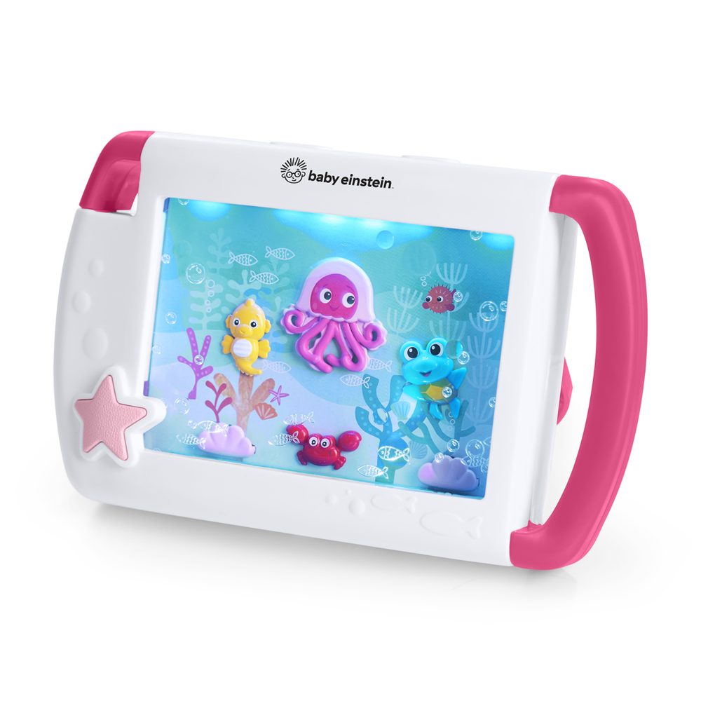 BABY EINSTEIN Tablet se zvuky, hudbou a světly Sea Dreams modrý, 0m+ - BABY EINSTEIN Tablet se zvuky, hudbou a světly Sea Dreams růžový, 0m+