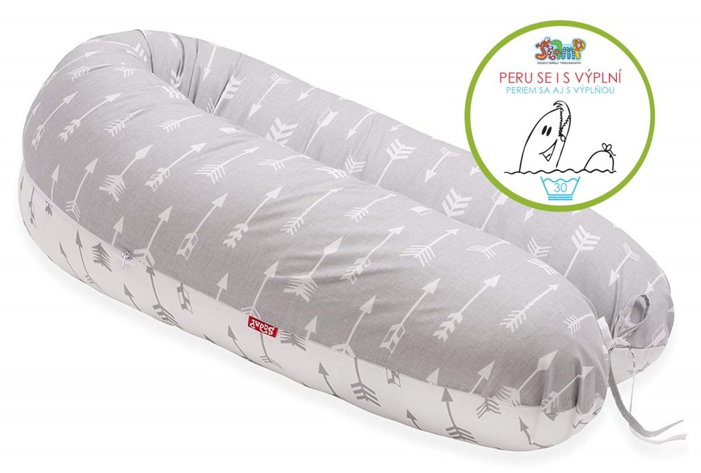 Scamp Kojící polštář 155x30 (ArrowGreyWhite)