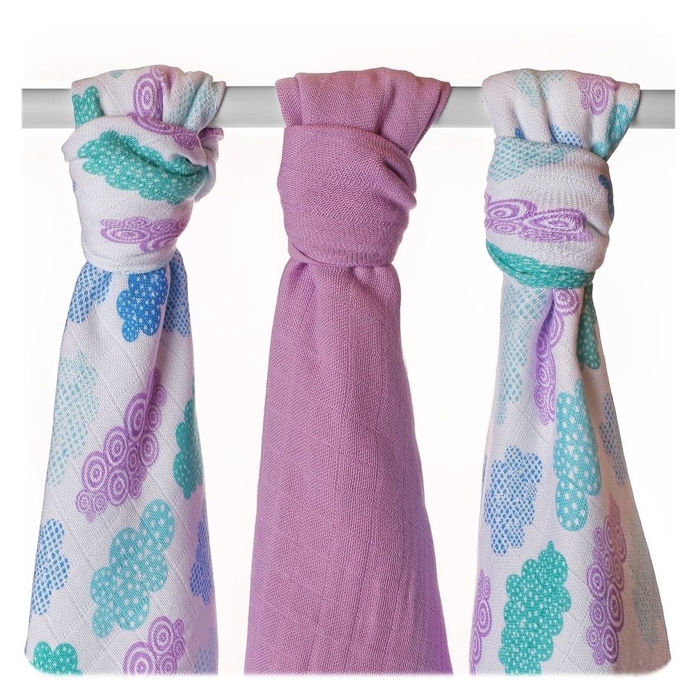 Kikko Bambusové pleny XKKO BMB 70x70 Heaven for Boys MIX 3ks
