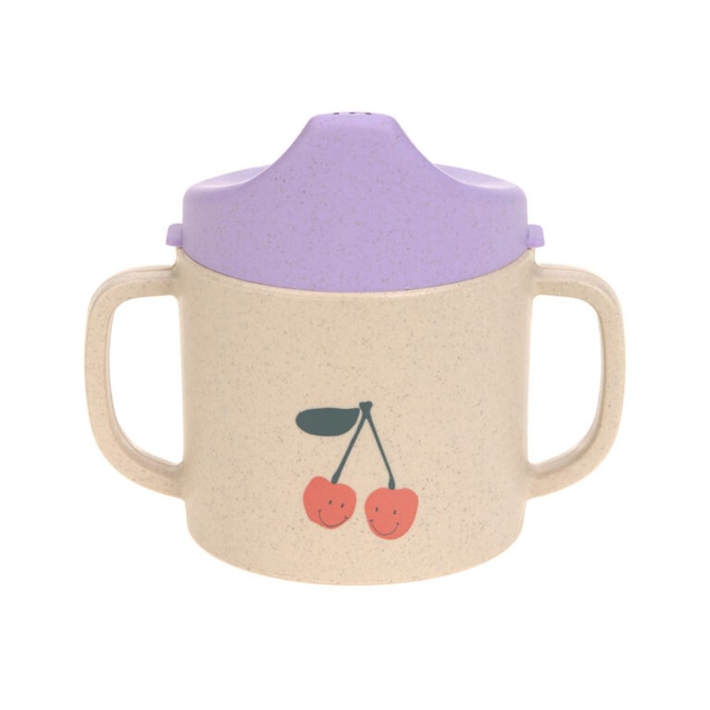 Lässig BABIES Sippy Cup PP/Cellulose Happy Fruits cherry