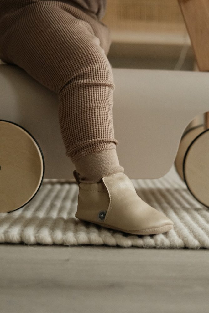 LODGER Kožené capáčky Beige 15 - 18 měsíců (obrázek 11)