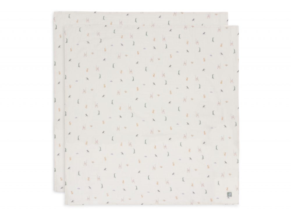 Jollein Pleny zavinovací 2ks 115x115 cm Jungle Jambo