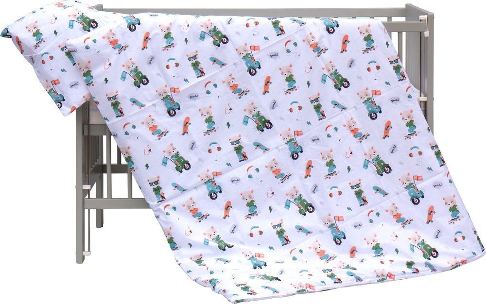 Scarlett Souprava do postýlky 2-dílná Peko bílá 135x100cm