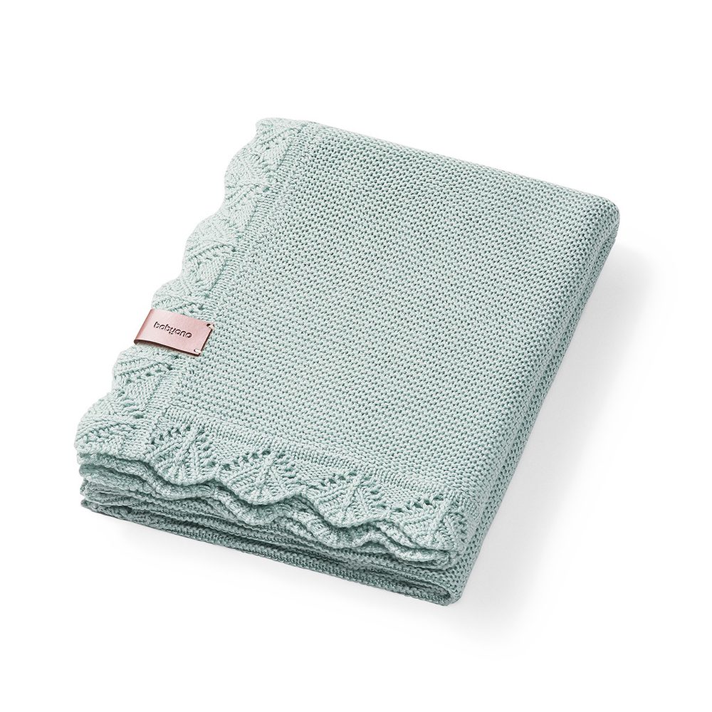 BABYONO Deka pletená bambusová 75 x 100 cm - Green