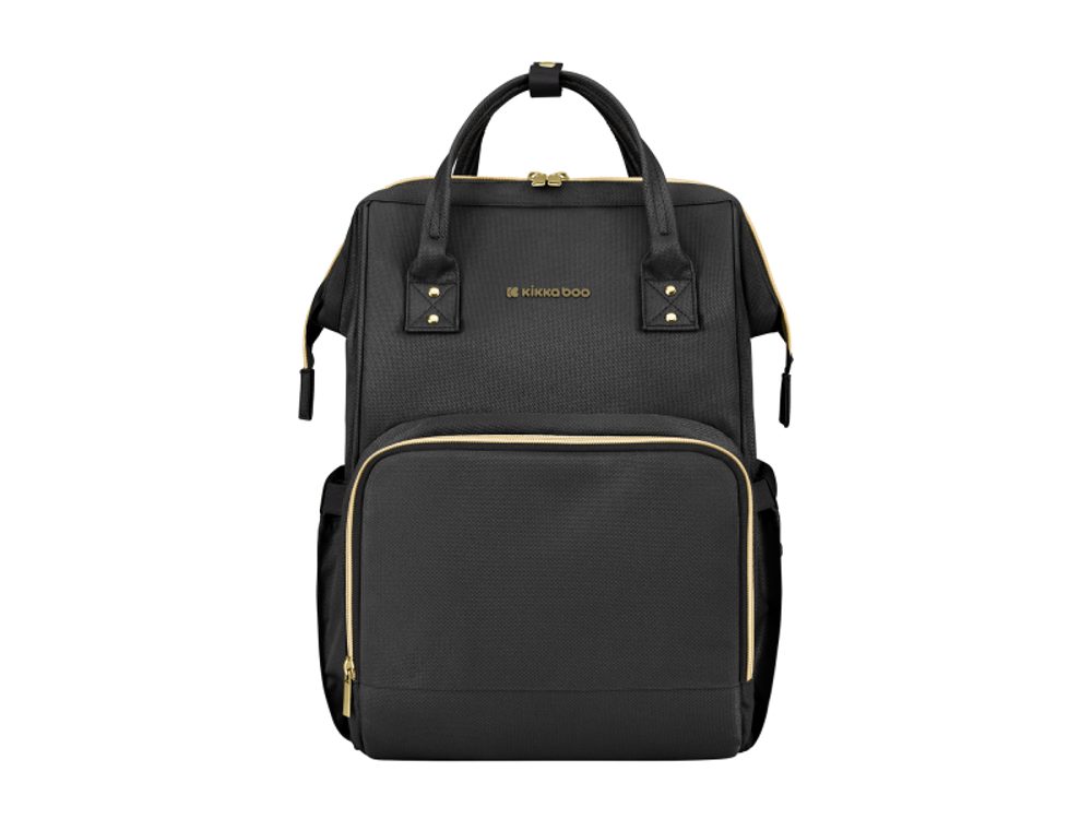 KikkaBoo Přebalovací batoh Siena Black & Gold