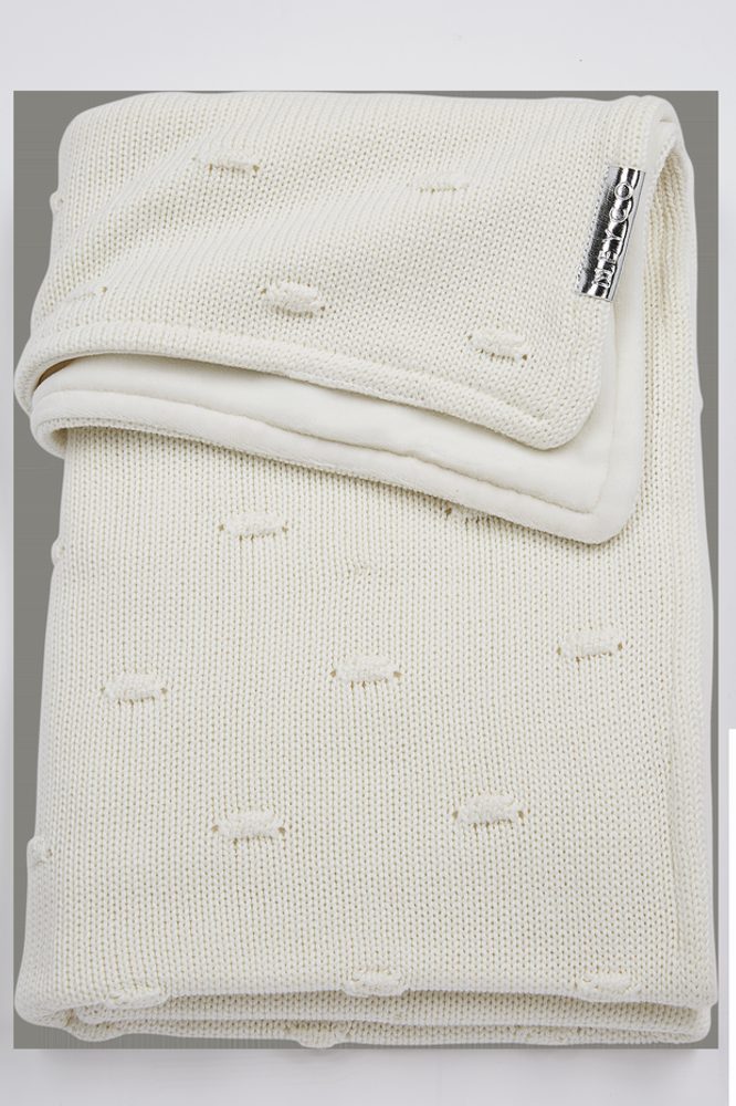 Meyco Deka Knots samet - Off white