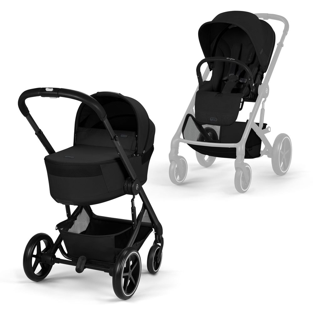 Cybex Balios S Lux + skládací korba 2026 - Moon Black