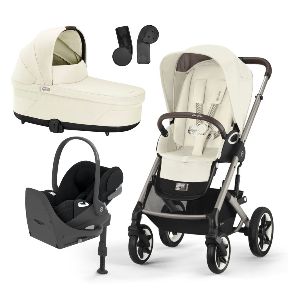 Cybex Talos 2023 sada Plus 5v1 Talos S Lux + Cot S Lux + Cloud T Plus + Base T - Seashell Beige
