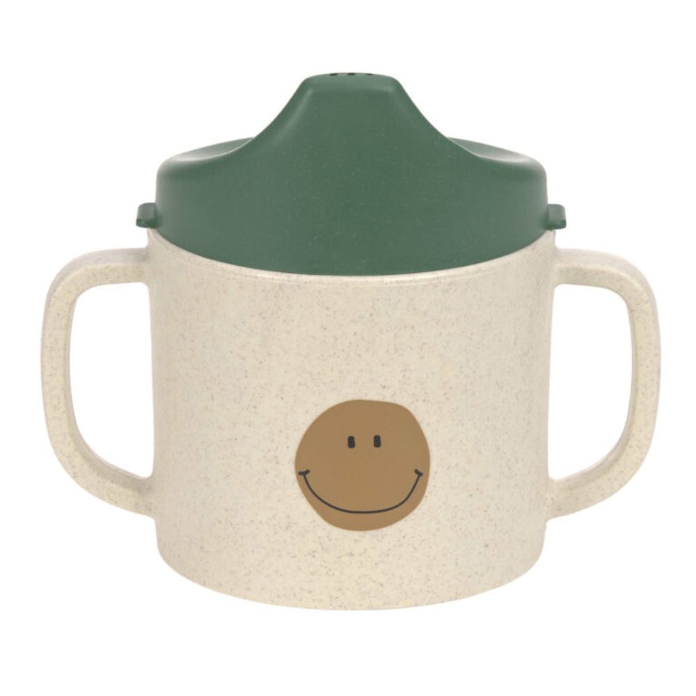 Lässig Sippy Cup PP/Cellulose Happy Rascals Smile green