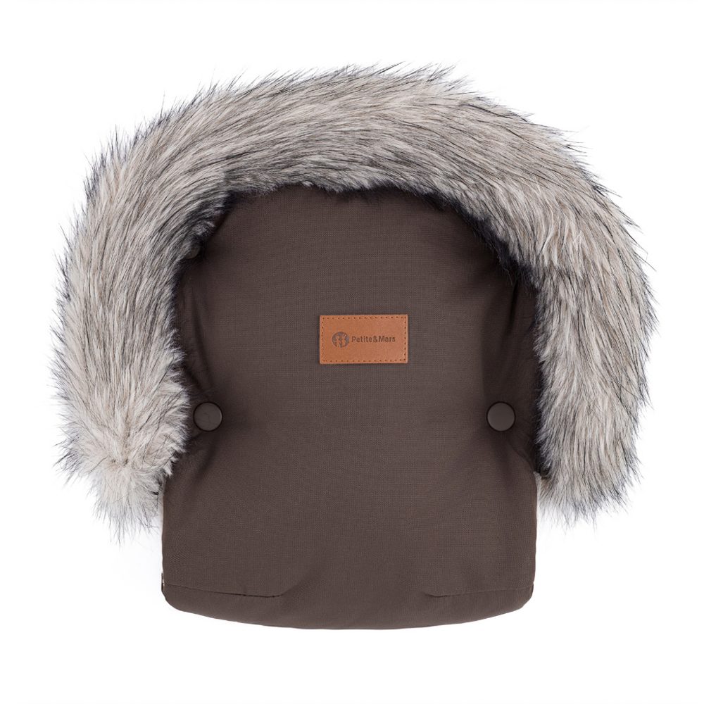 PETITE&MARS Rukávník / rukavice Furry Elegant Caramel - PETITE&MARS Rukávník / rukavice Furry Rich Brown