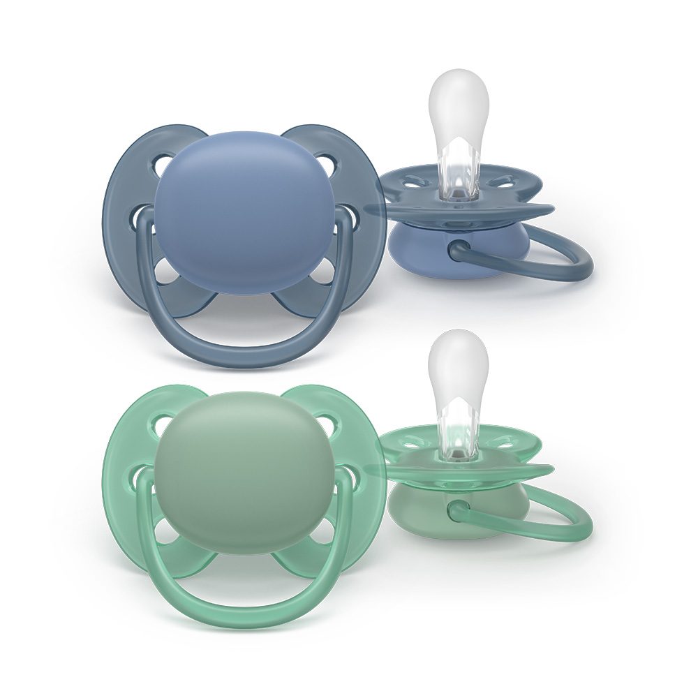 Philips AVENT Šidítko Ultrasoft Premium 6-18m dívka, 2 ks - Philips AVENT Šidítko Ultrasoft Premium 6-18m chlapec, 2 ks