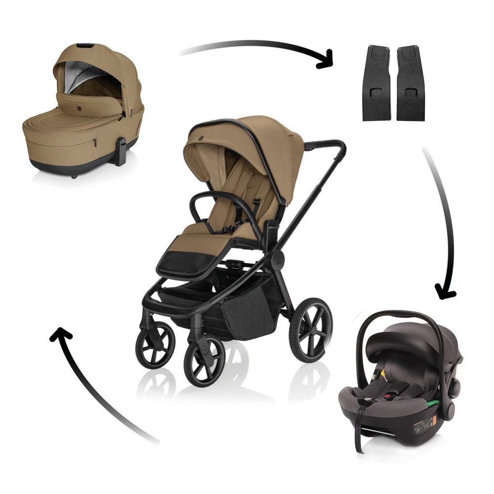 ZOPA Kočárek Move Cross 5X + autosedačka XM Plus i-Size - Latte Beige