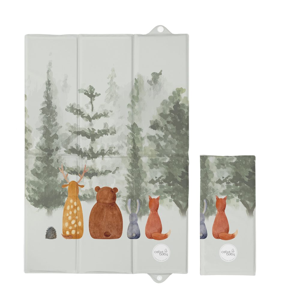CEBA BABY Podložka přebalovací cestovní (60x40) Basic - Forest Companions