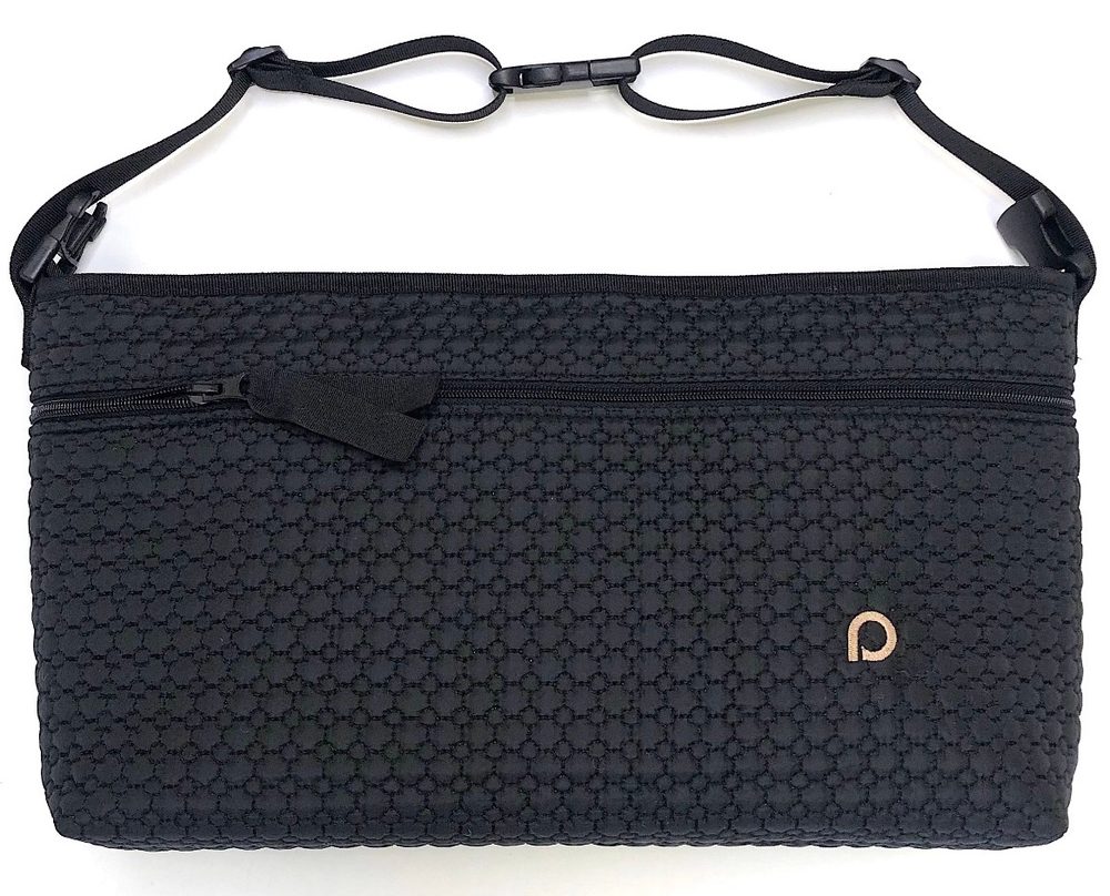 PINKIE organizér Small Black Comb s přední kapsou-L