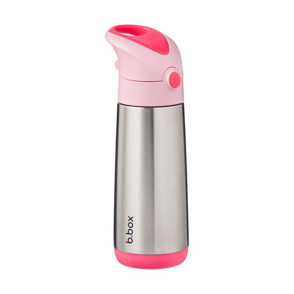 b.box Termoska na pití s brčkem 500ml - flamingo fizz