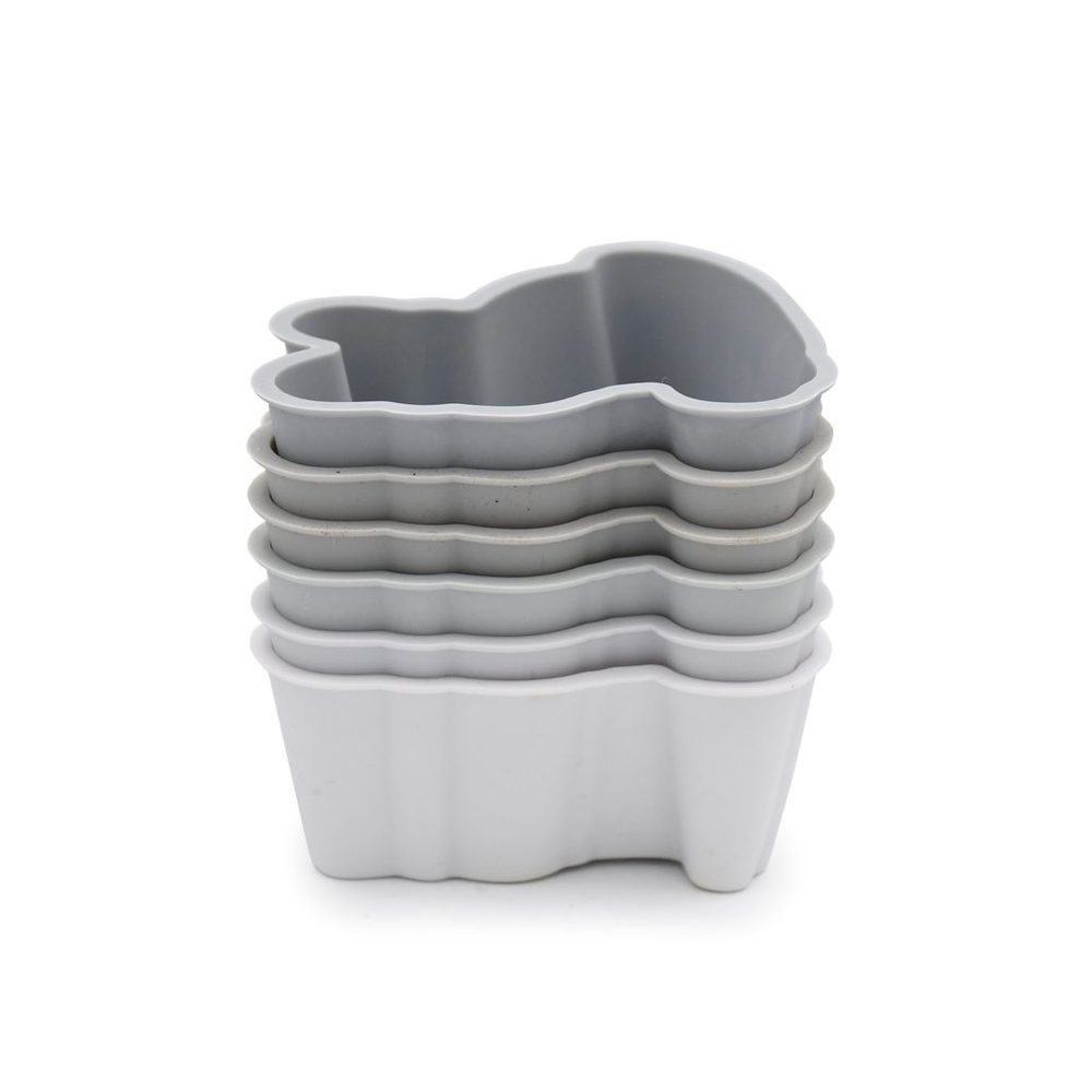 Melii Silikonové formy na muffiny 6 ks - buldoček