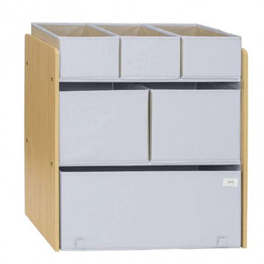 3 SPROUTS Organizér na hračky Recycled Solid Gray