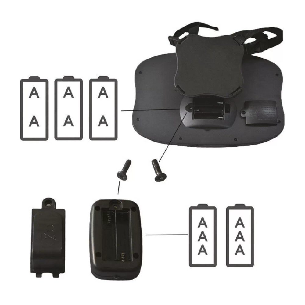 ZOPA Zrcátko s LED osvětlením - Black (obrázek 7)