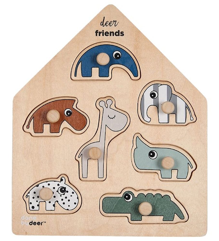 Done by Deer Dřevěné puzzle