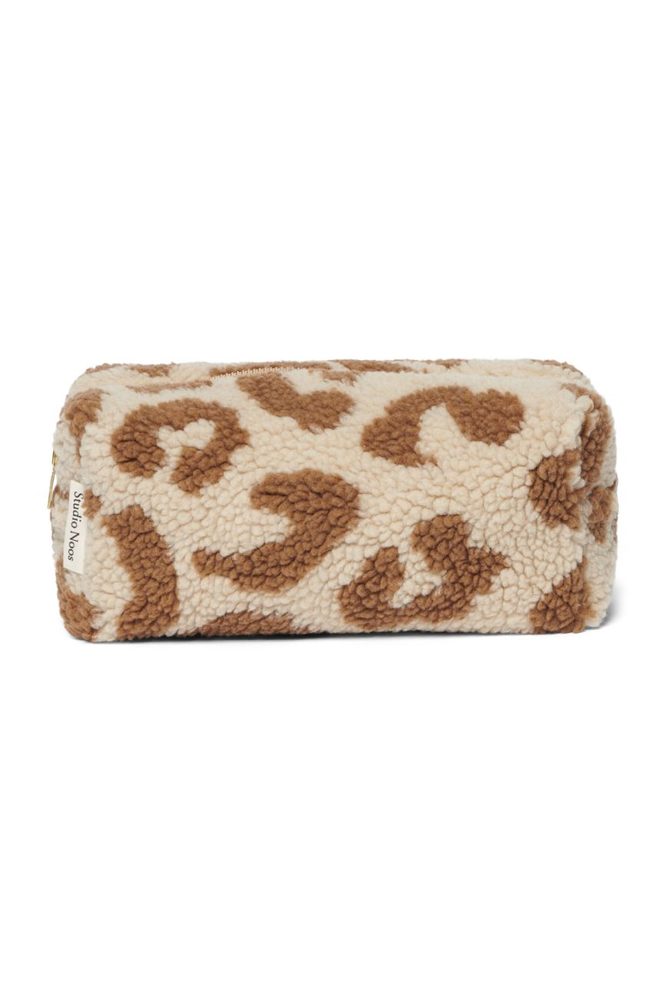 STUDIO NOOS Pouzdro Teddy - Ecru Leopard