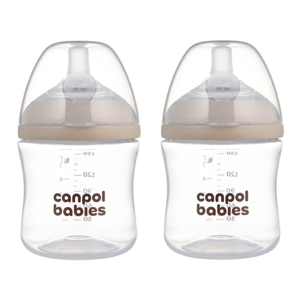 Canpol babies Set lahví Natural Shape 150ml 2ks