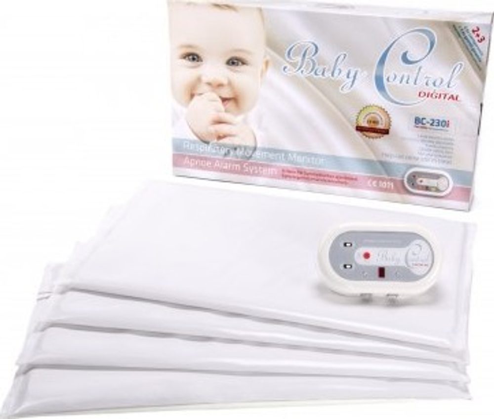 Baby Control  Digital BC-230i pro dvojčata se čtyřmi senzorovými podložkami