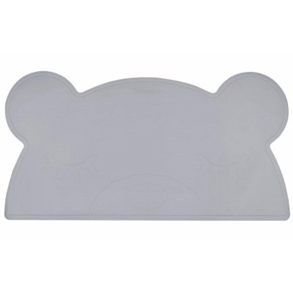 KINDSGUT Silikonová podložka Medvídek tmavě šedá