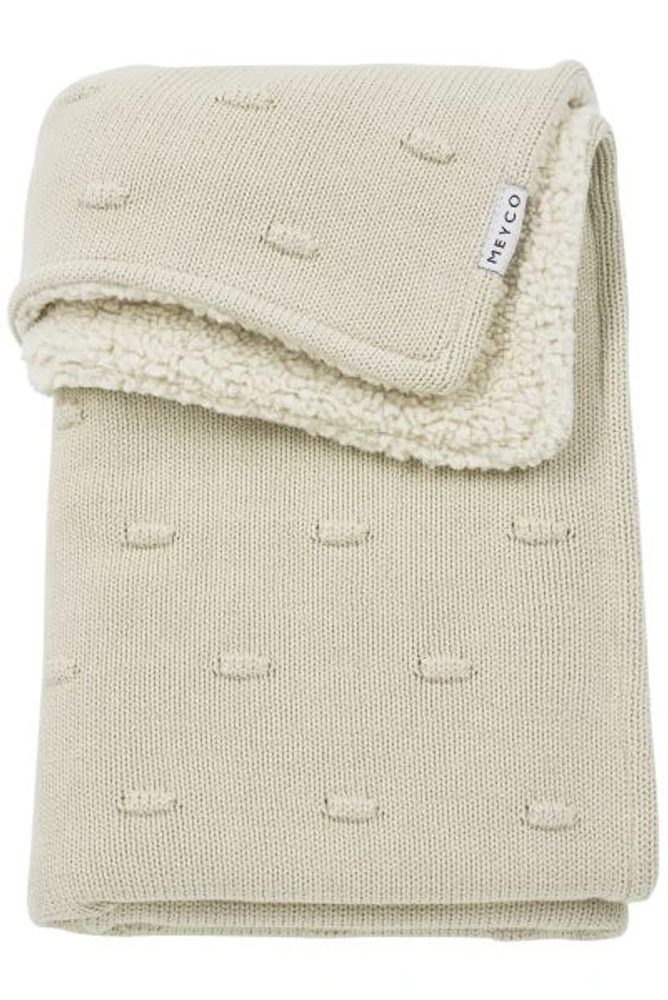Meyco Deka Knots Teddy fleece - Soft sand