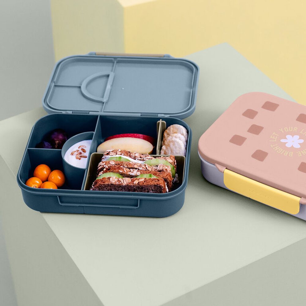LÄSSIG Lunchbox Bento Pattern Party blue/green (obrázek 6)