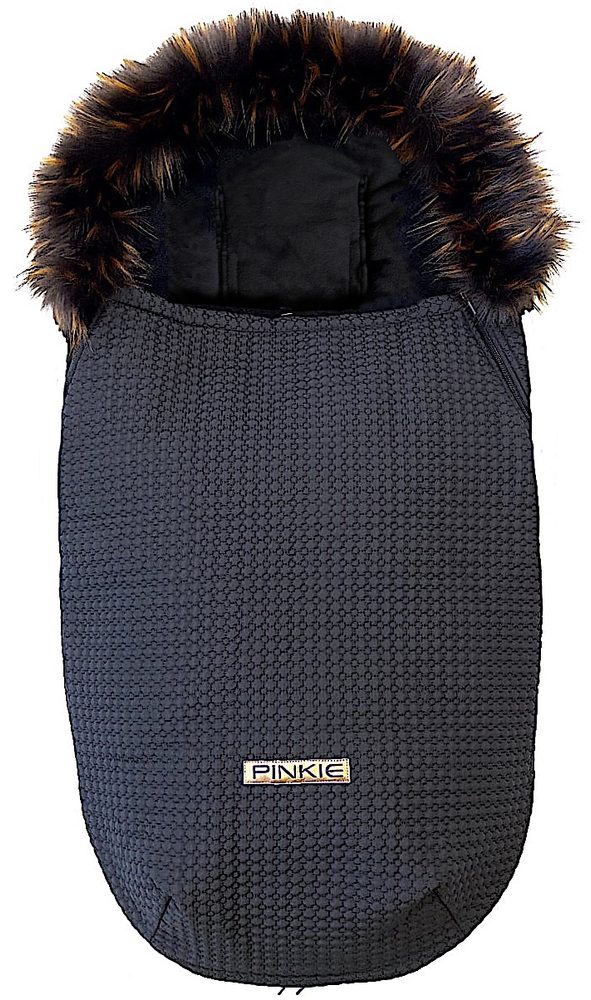 Pinkie fusak Small Black Comb s kožíškem