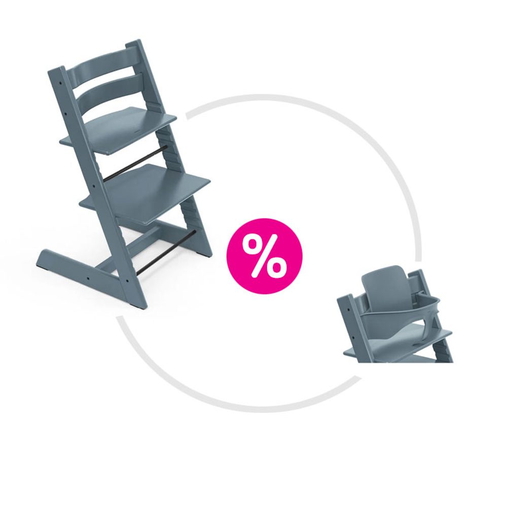 STOKKE® Tripp Trapp® + Baby set zvýhodněná sada - Fjord Blue