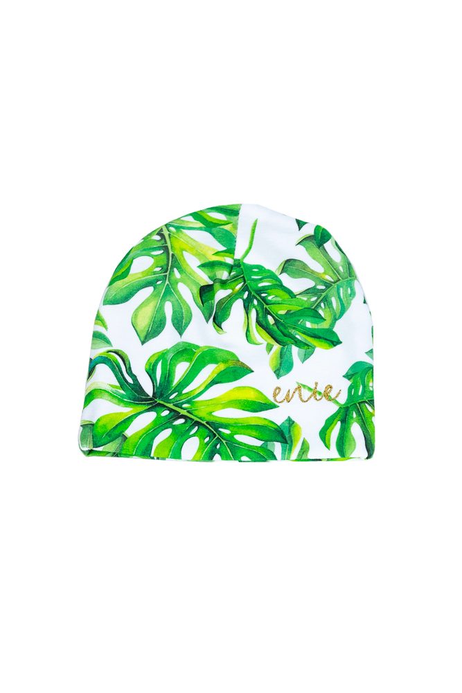 enie baby Dětská čepice 9-12m Tropical Leaves